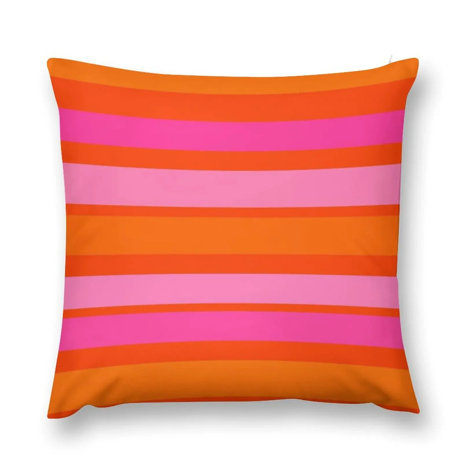 Bright Orange and Pink Stripes Throw Pillow Decorative Cushions For Luxury Sofa Marble Cushion Cover pillow