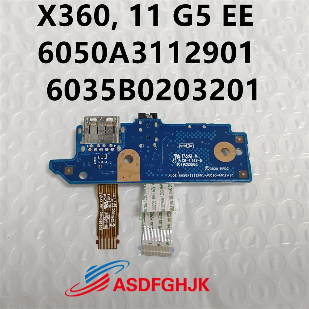 

Original 6050A3112901 small board for HP Probook X360, 11 G5 EE laptop switch USB Audio small board 6050A3112901 6035B0203201