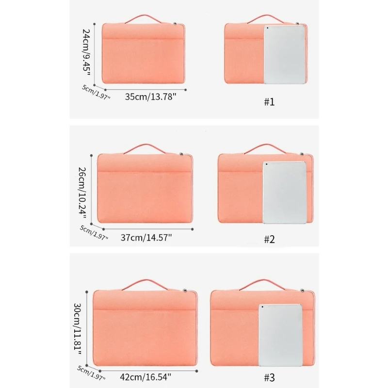 Bolsa fina para notebook, bolsa mão para laptop 13 a 15,6 polegadas, tecido oxford, sacola para computador, à prova