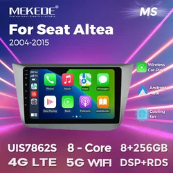 MEKEDE Android GPS Navigation Screen for Seat Altea XL Toledo 3 2004-2015 WIFI BT Car Stereo Multimedia Player 2 Din Carplay