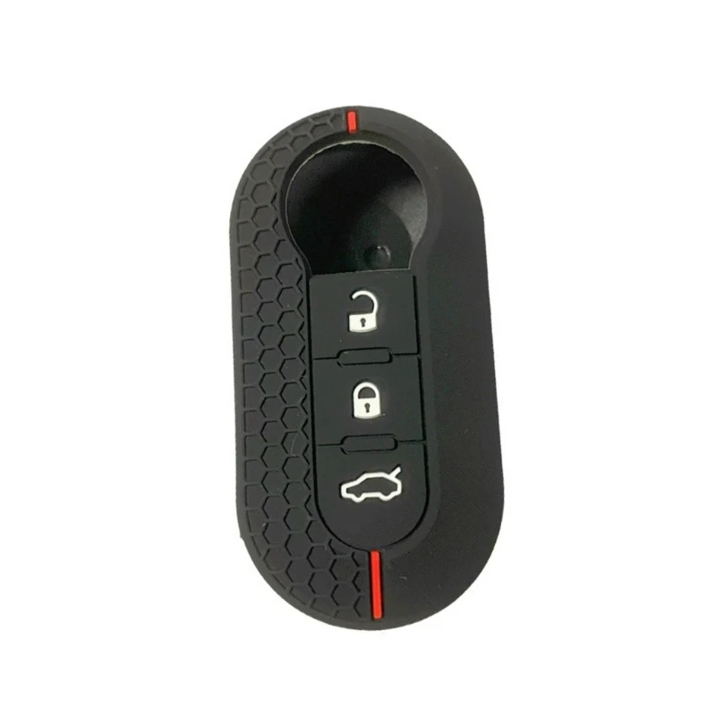 F1CF Soft Stretchable Case 3 Button Design Folding Remote Protector Black