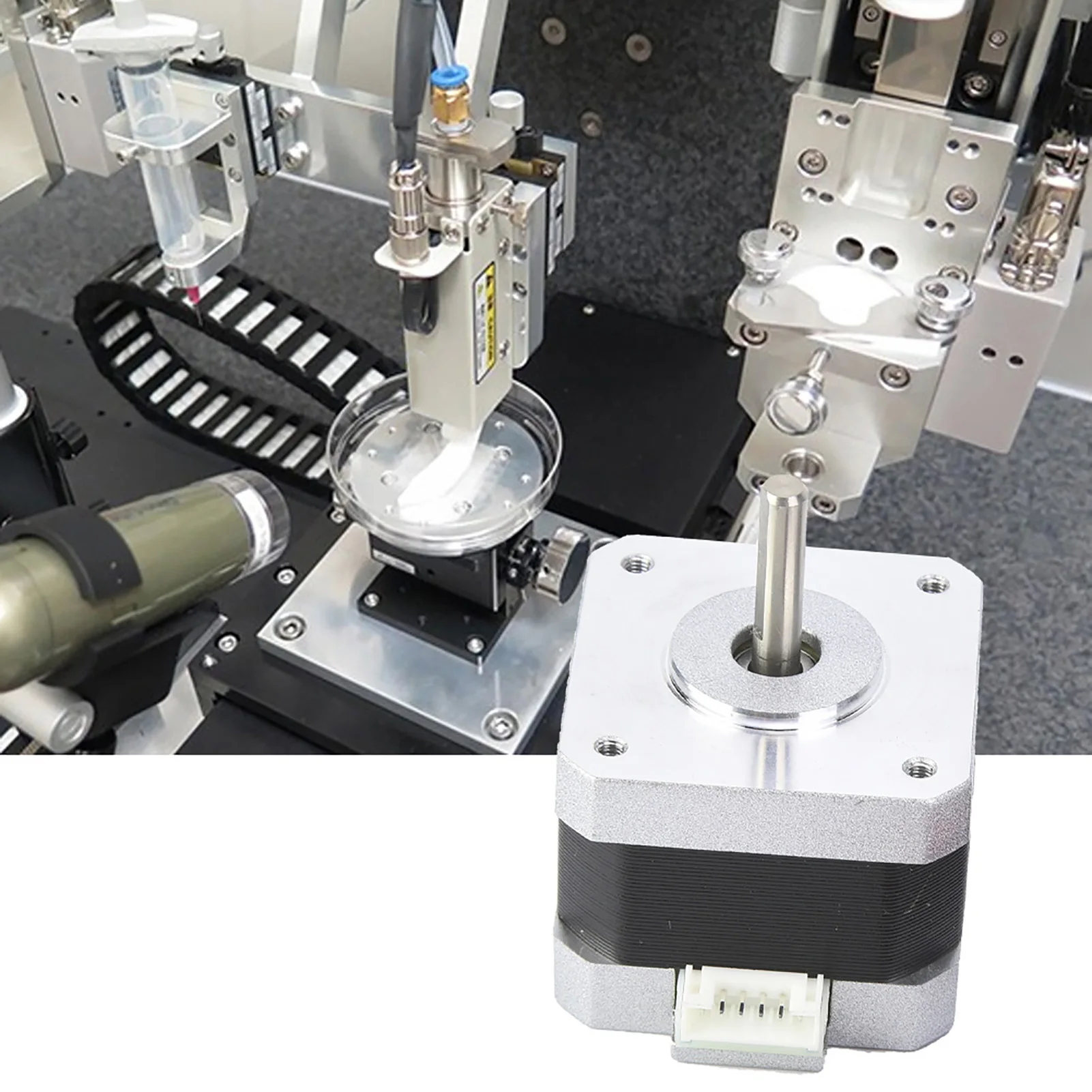 

1.2A Stepper Motor D Stepper Motor DC4.0V 1.2A 1.8° Nema 17 Bipolar Stepper Motor 320mN.m/45oz.in for 3D Printer 34mm Height