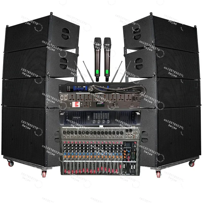 Factory Price Custom Dual 8 Inch Bass Subwoofer Outdoor Concert Sound System For Stage Performance Passive Line Array Speakers