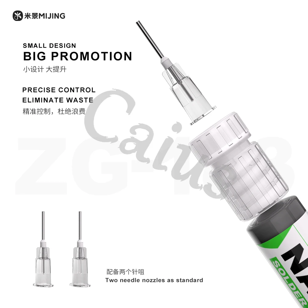 Mijing ZG-183 NANO Solder Paste Exclusive Use for DOCK FPC Connector Needle Cylinder Type 183 °  Maintenance Tin Paste