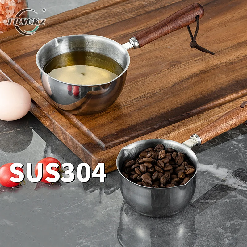 150/300ml Long Handle Wax Melting Pot Stainless Steel Diy Scented Candle Soap Chocolate Butter Handmade Soap Jug Heated Coffee