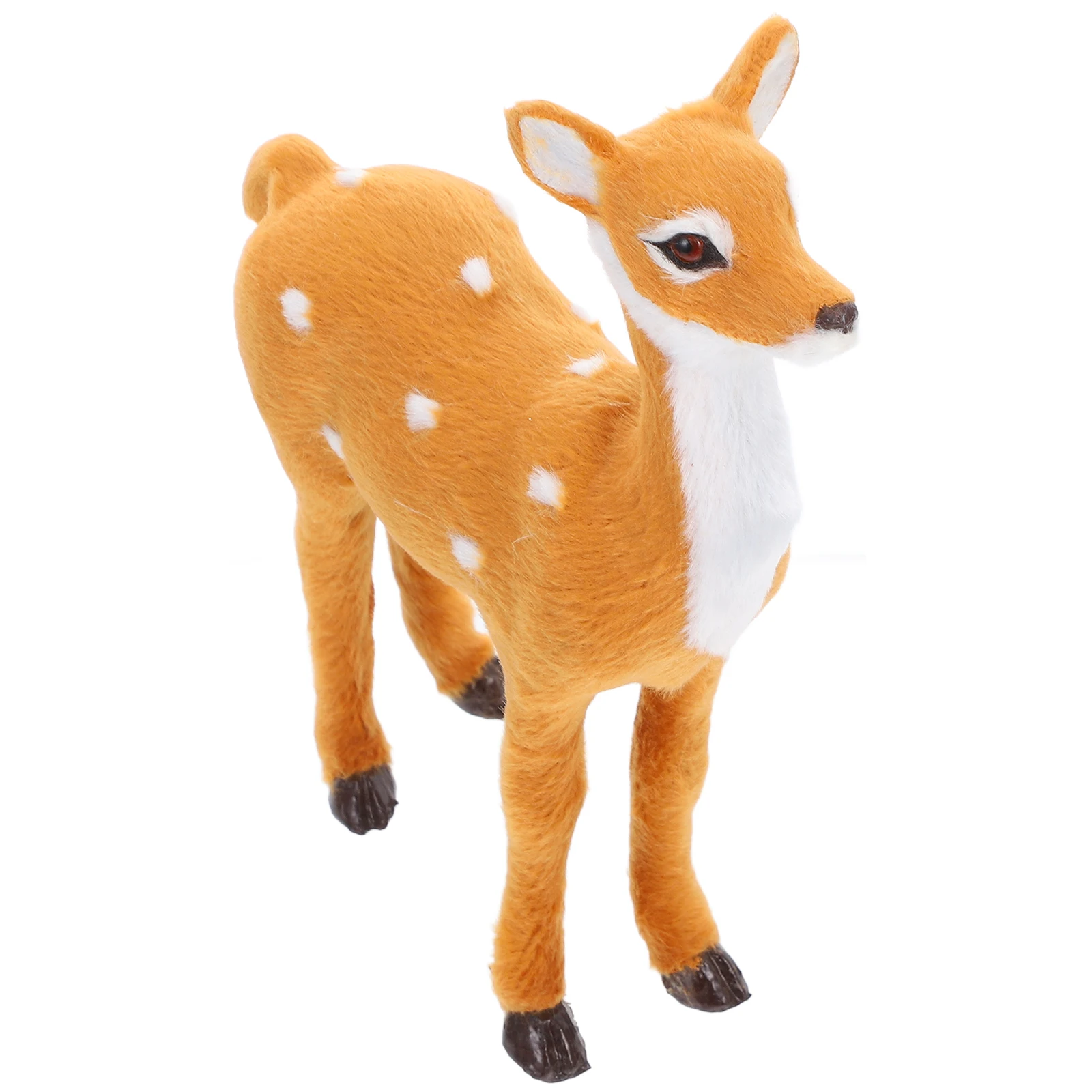 

Delicate Elk Christmas Decorations Reusable Table Festival Adornment Home Office Cabin Decor No Antler Xmas Deer