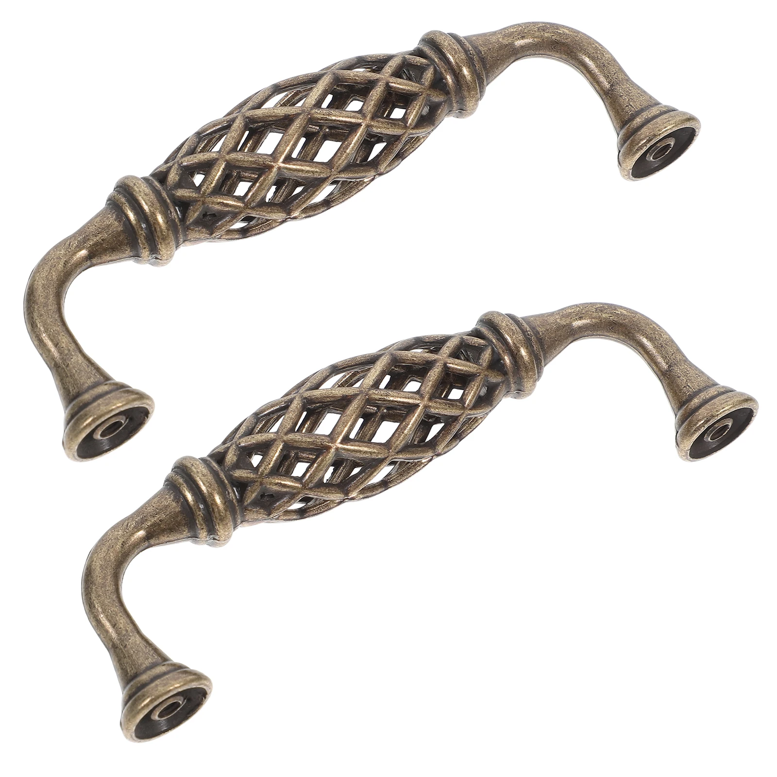 

2 Pcs Vintage Cabinet Knobs Sturdy Zinc Alloy Easy Install for Dresser Door Drawer Cupboard Wardrobe Bookcase Hardware