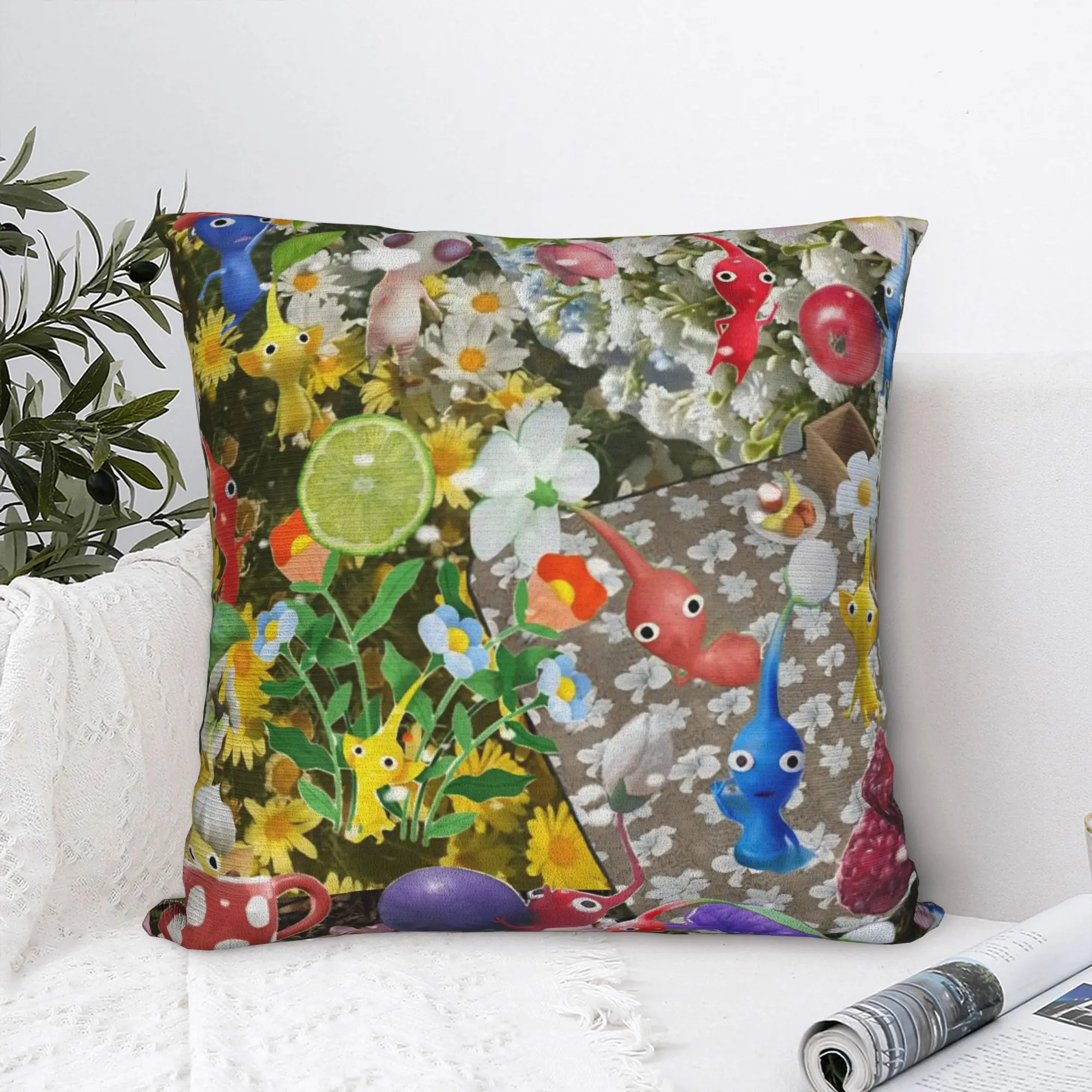 Pikmin Game Pillowcases  Novelty Pillow Case For Wedding Party Home Decor Design Pillow Cover