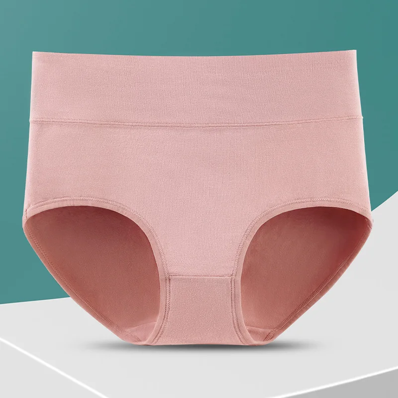 Neue 4 Teile/los Hohe Taille Höschen Frauen Unterwäsche Plus Größe Baumwolle Slip Mädchen Shaper Bauch Unterhose Weibliche Sexy Wäsche – Detail 14