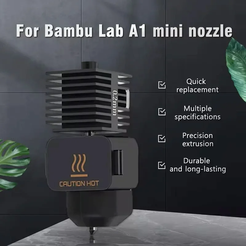 

Комплект хотэнда для Bambu Lab A1/A1mini: быстродействующий хотэнд из закаленной стали с соплом 0.2/0.4/0.6/0.8 мм, съемный.