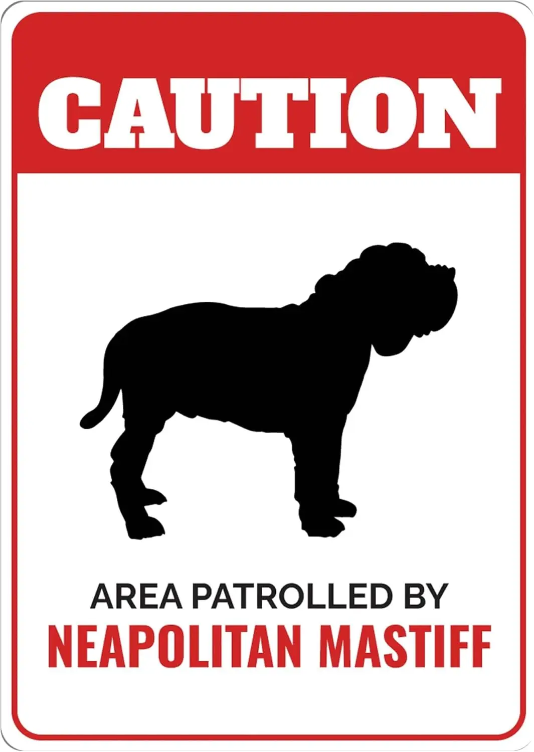 Neapolitan Mastiff Sign Caution Dog Sign Mastiff Lover Dog Breed Signs Mastiff Gift Mastino Napoletano Gate Dog Sign - Dog  sign