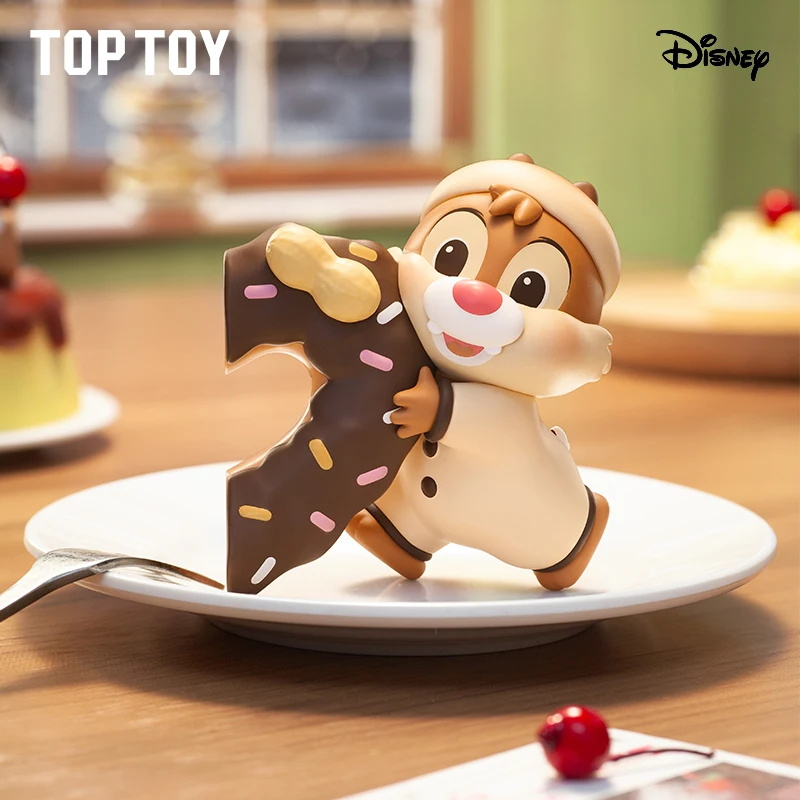 Disney Chip Dale Anime Blind Box Toy Dessert Adventure Series Model Ornament Toys Cute Good Friend Birthday Gifts
