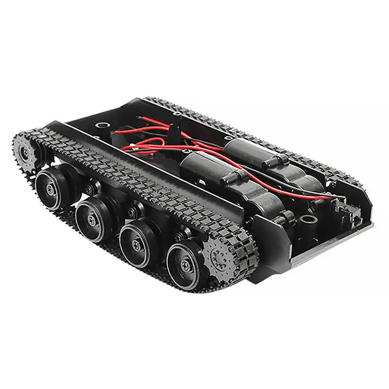 3V-7V DIY Light-Duty Shock-Absorbing Tank Rubber Crawler Car Chassis Kit With 130 Motor For Arduino SCM Vehicle Rc Tank