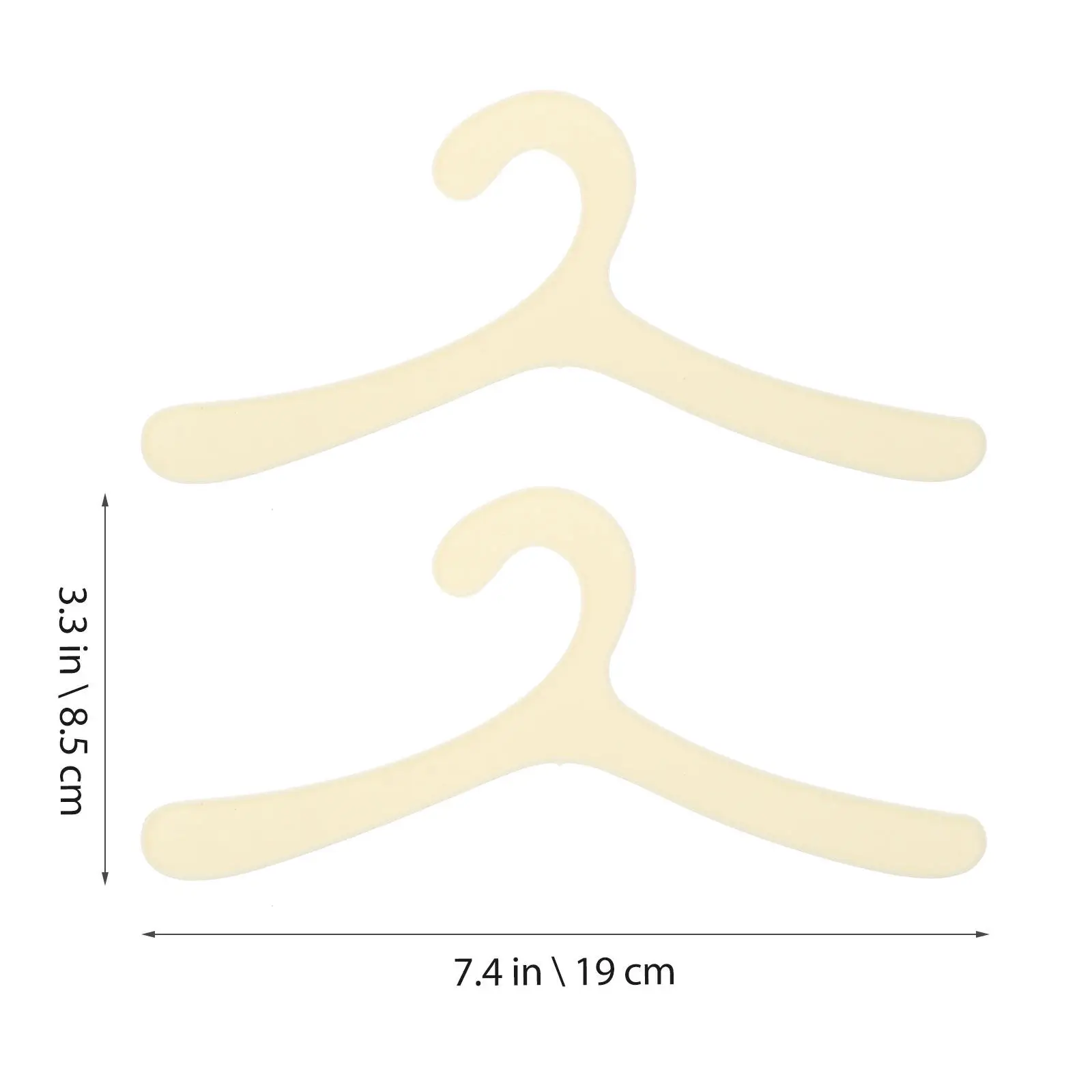 20Pcs Pet Clothes Hanger Rack Compact Dog Clothing Hanger for Puppy Apparel Drying Storage Organization Portable Gift