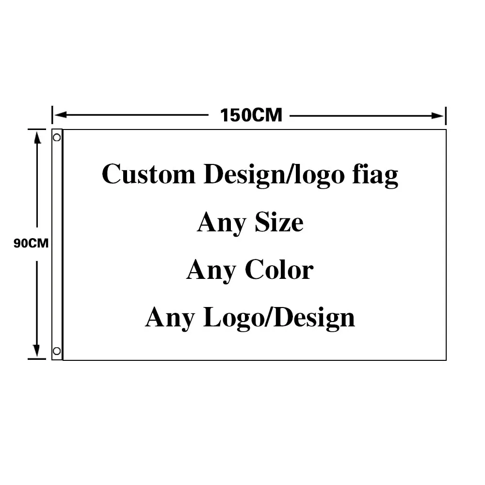 Stampa digitale Club flags Bar event banner Car flag personalizzazione LOGO 90x150cm making 3 x5ft supporter banner personalizzato