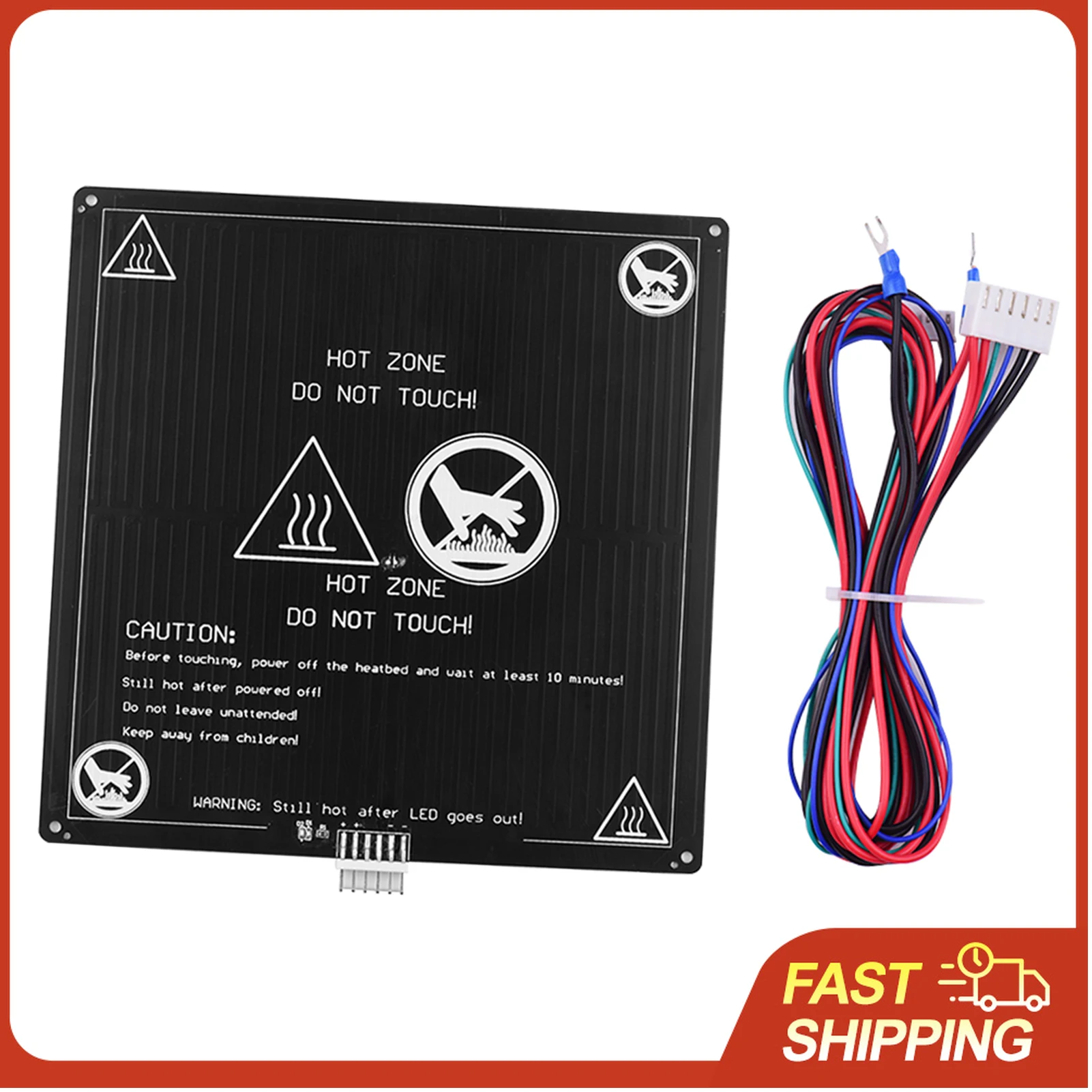 

Алюминиевая нагревательная платформа (12В, 220*220*3мм) с кабелем для 3D-принтеров Anet A8, A6 (запчасти)