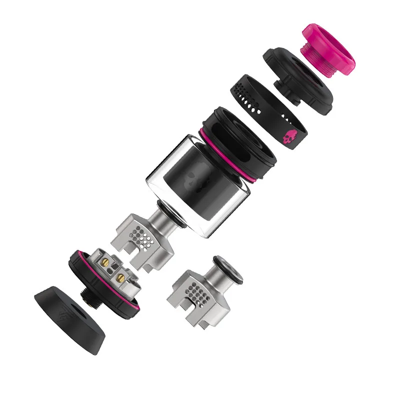 Atomizador de vapeo DIY Origina Thunder Cloud X Vaping Bogan Bonza Pro RTA, 26 mm de diámetro, tanque de vidrio de 4 ml/6 ml, llenado superior, rosca 510
