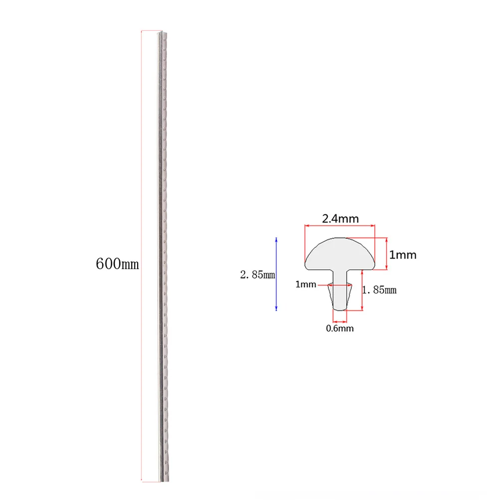 

20Pcs Fret Wire Guitar Cupronickel Copper Alloy Set for Electric Acoustic Bass Guitar 60cm Length 2.4mm Width Strong Corrosion