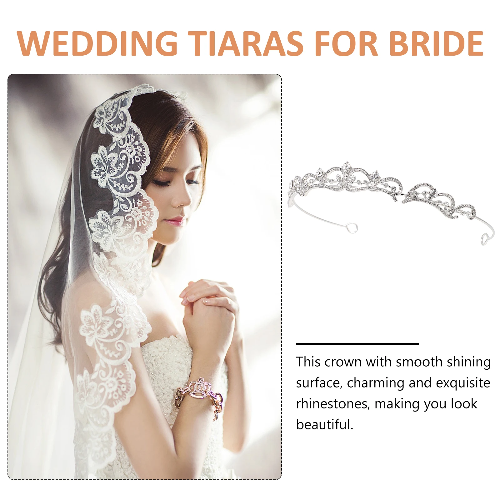 

Алмазная тиара, свадебные аксессуары для волос, короны на день рождения для женщин, свадебная повязка на голову со стразами, реквизит для фотосессии для банкета и вечеринки