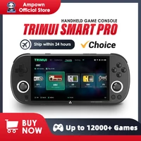 Trimui-consola de juegos portátil Smart Pro, pantalla IPS de 4,96 pulgadas, sistema Linux, Joystick, iluminación RGB, reproductor de videojuegos Retro Smartpro, regalo