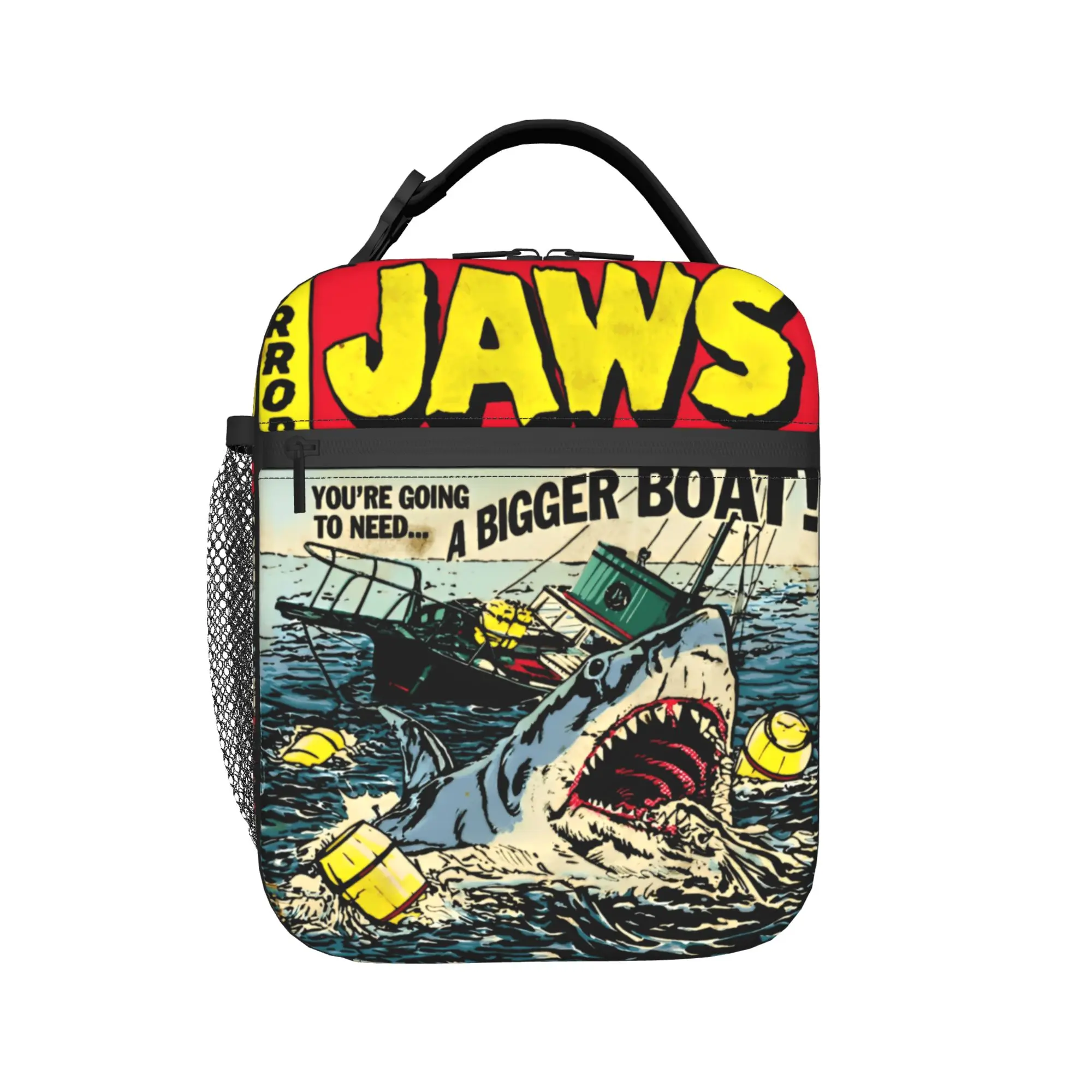 Jaws Edition Comic Book Lunch Bag Leisure Outdoor Picnic Lunch Box Designer Convenient Cooler Bag