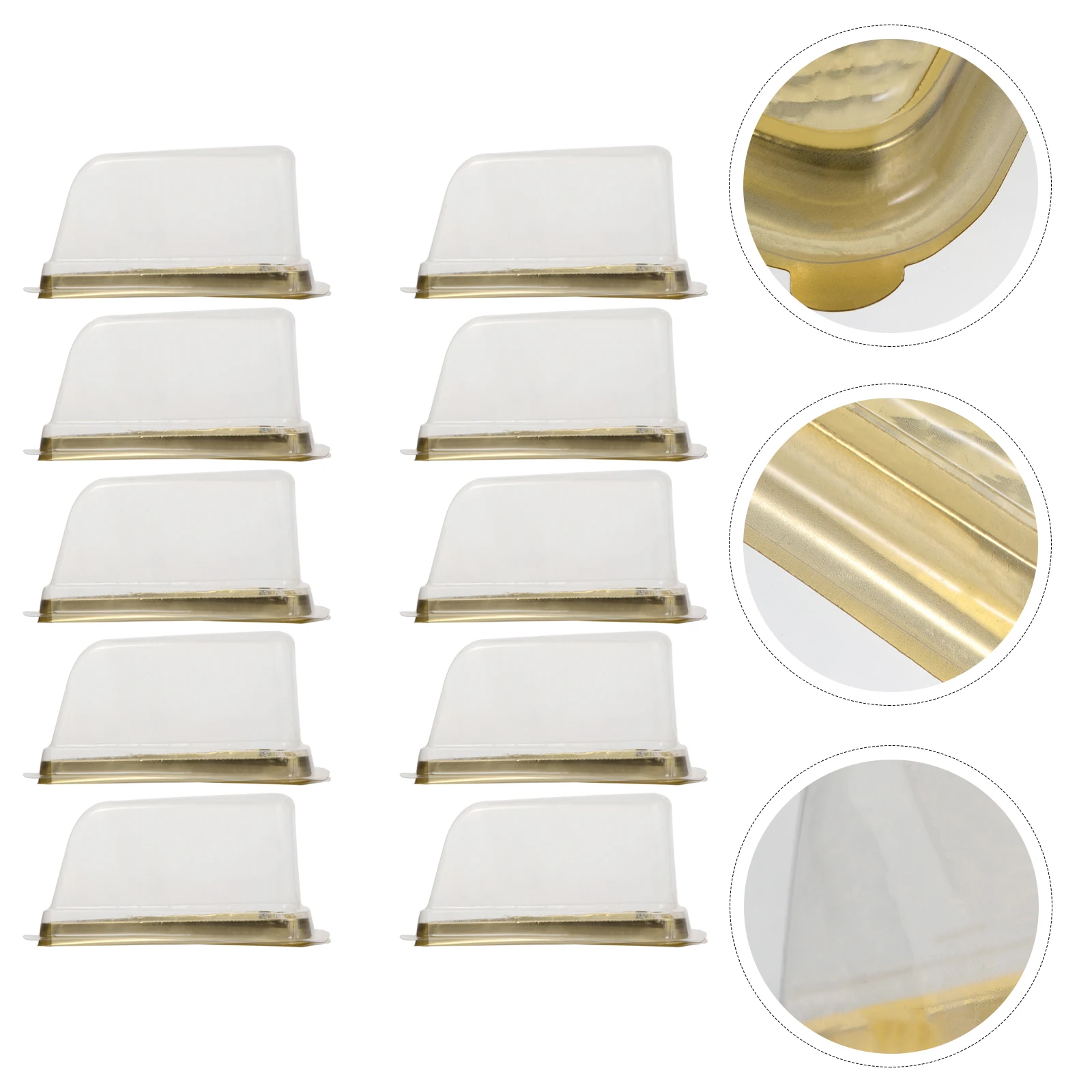 

100 pcs Cake Packaging Boxes Waterproof Lightweight Food Storage Containers For Bakery Dessert Shop Cheesecake Chocolate Mousse