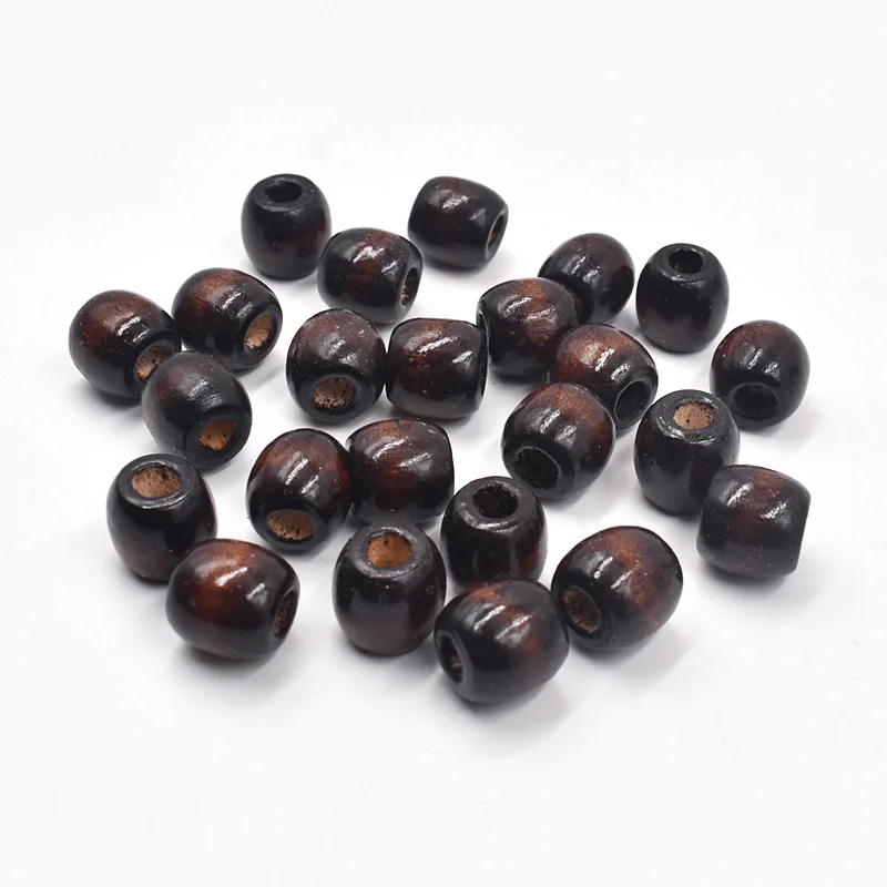 100pcs/lot 12mm Mixed Colors Large Hole Wooden Beads Making DIY Bracelet Necklace Loose Beads Jewelry Accessories