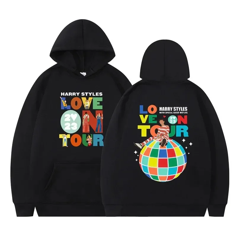 Love on Tour Concert Plus Size Cotton Hoodies Harajuku Vintage Oversize Hoody Men Women Clothing Aesthetic Sweatshirt Streetwear