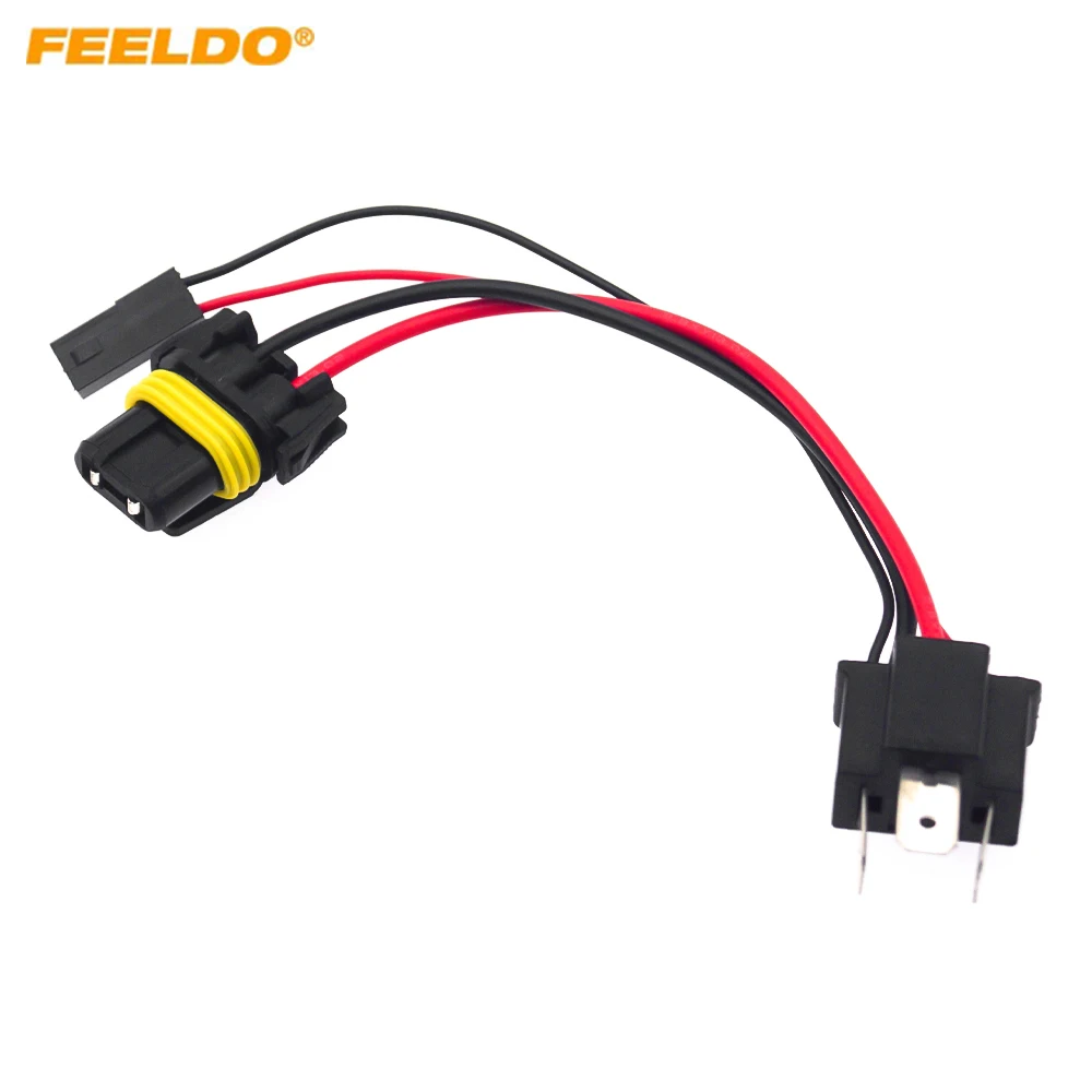 6Pcs H4 To 9006 Solenoid Magnetic Hi/Lo Adapter Splitter Wires Compatible With Car HeadLight Projector Lens Retrofit