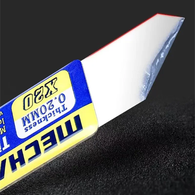 MECHANIC Ultra Thin 0.2mm Tin Spatula Solder Paste BGA Repair Scraper Wear-Resistant Glue Tin Remover Flat Oblique Mouth Blade image 6