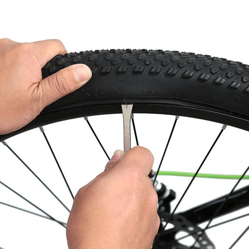 Bike Disassemble Repair Tool Bike Spoke Wrench Flexible Adjustment Wheel Rim Wrench Bicycle Spoke Spanner Cycling Tyre Spoon Kit