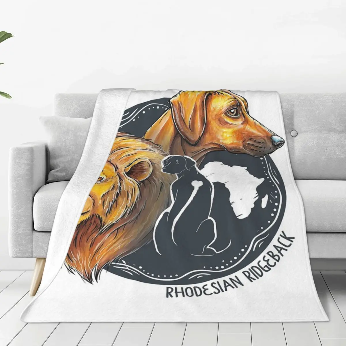 Rhodesian Ridgeback Watercolor Blankets Flannel Breathable Sofa Throw Blankets For Couch Bedding Travel Throws Bedspread Quilt