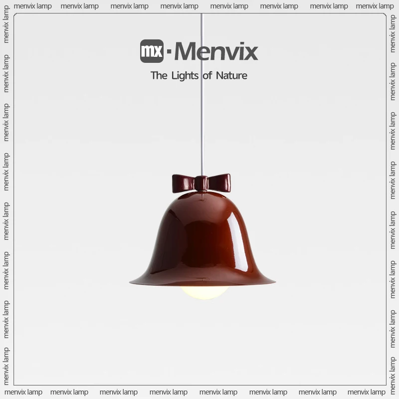 

Menvix Nordic Nordic Small Bell Bedhead Pendant Light Head Lamp For Living Room Bedroom Study Dining Room Decorative Fixtures
