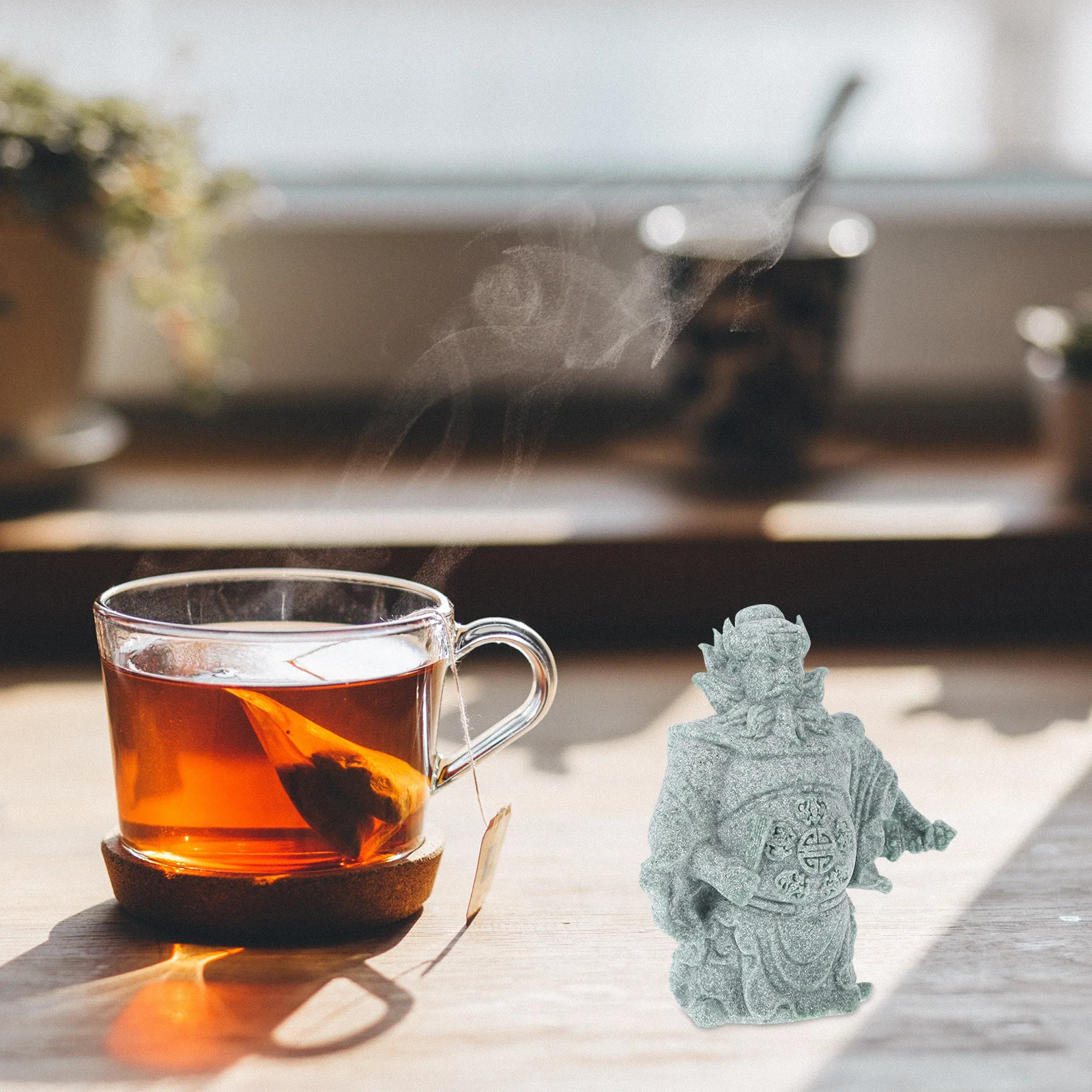 

1pc Tea Pet Sandstone Craft Desktop Statue Home Decor Tabletop Ornament Vintage Sculpture Indoor Garden Decoration