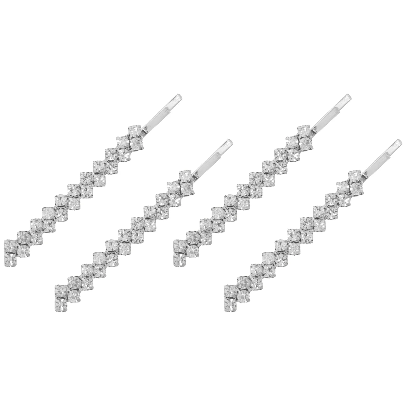 

1Set Metal Hairpins Elegant Crystal Hair Clips Delicate Rhinestone Design Bobby Pins for Women Great for Special Occasions and