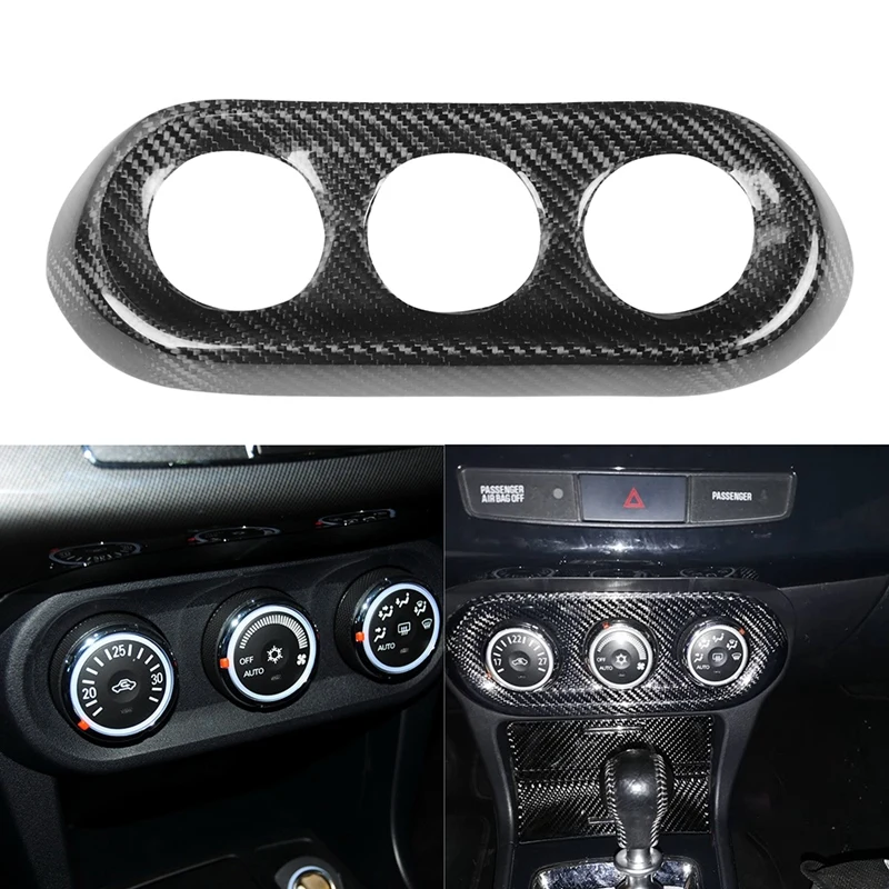 

NEW-Center Console Control A/C Button Panel Cover Trim For Mitsubishi Lancer Evolution EVO X M7 2008-2015 Carbon Fiber