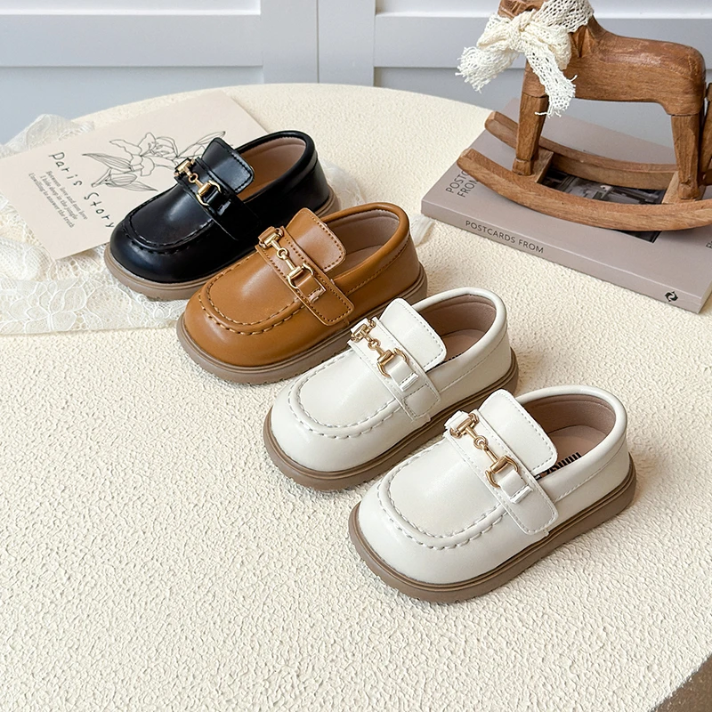 الفتيات الشقق ربيع الخريف الضحلة كسول أحذية خفيفة بدون كعب للأطفال فتاة مريحة لينة الجلود حذاء رياضة أحذية المدرسة عادية الطفل #2
