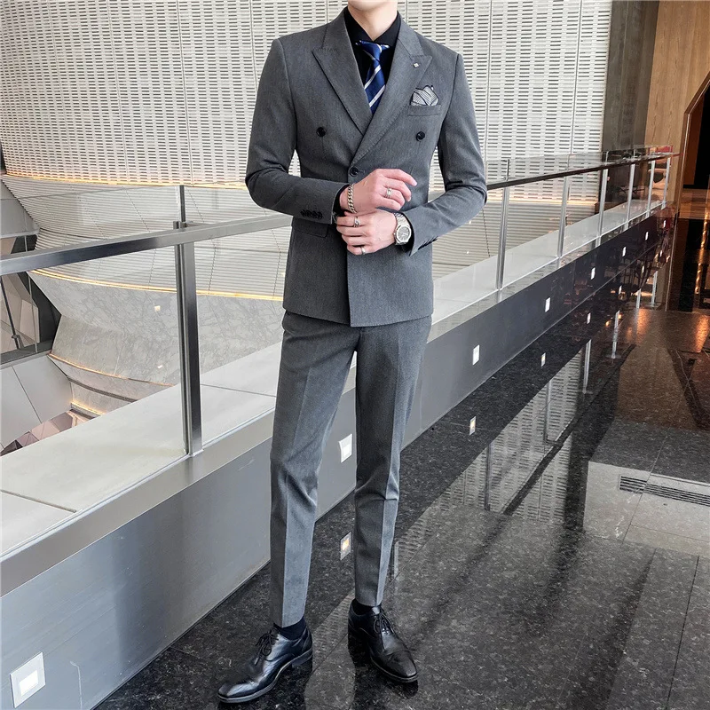 

wm156Men's suits 2024 Korean slim fit business suits professional formal suits best man suits groom wedding dress