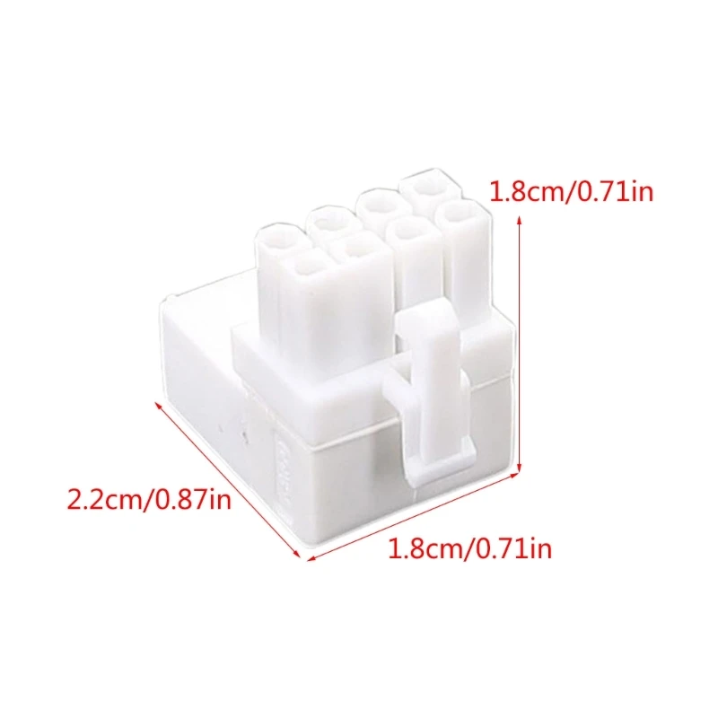 8Pin Female to Male 90 Degree Angled Turning Connectors Power Adapters Elbow Head for Graphics Card GPU Easy to Use Dropshipping