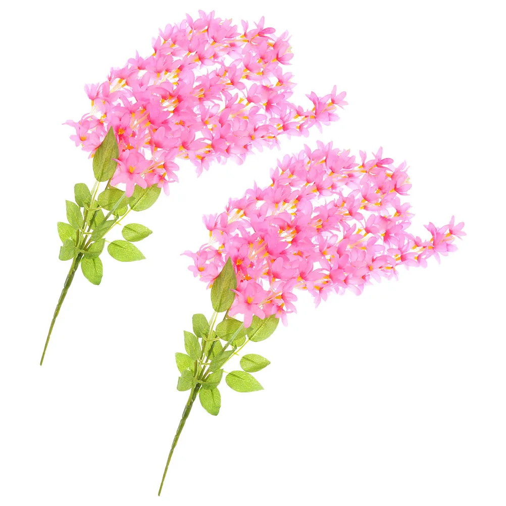 2 قطعة زهرة اصطناعية الكرمة جارلاند لون جديد محاكاة الأزهار ديكور لحفل زفاف ديكور غرفة مكتب المنزل #2