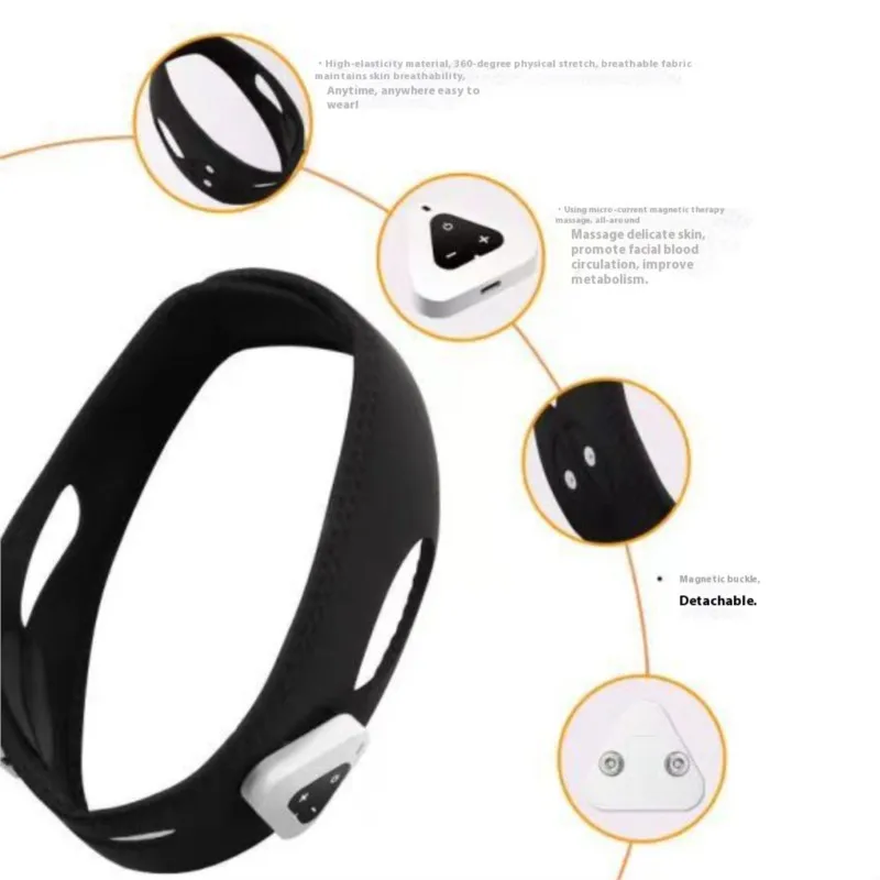 EMS Vシェイプ美顔器 - フェイスリフティングデバイス アンチエイジング 家庭用 スキンケア 引き締めマスク