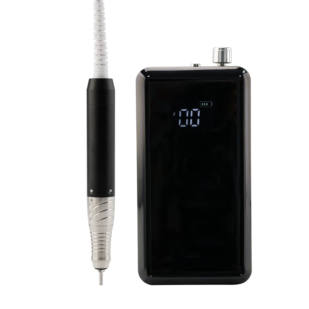 Quiet Low Vibration Waterproof Handpiece Nail Drill 45000 RPM Portable E-file Manicure Machine