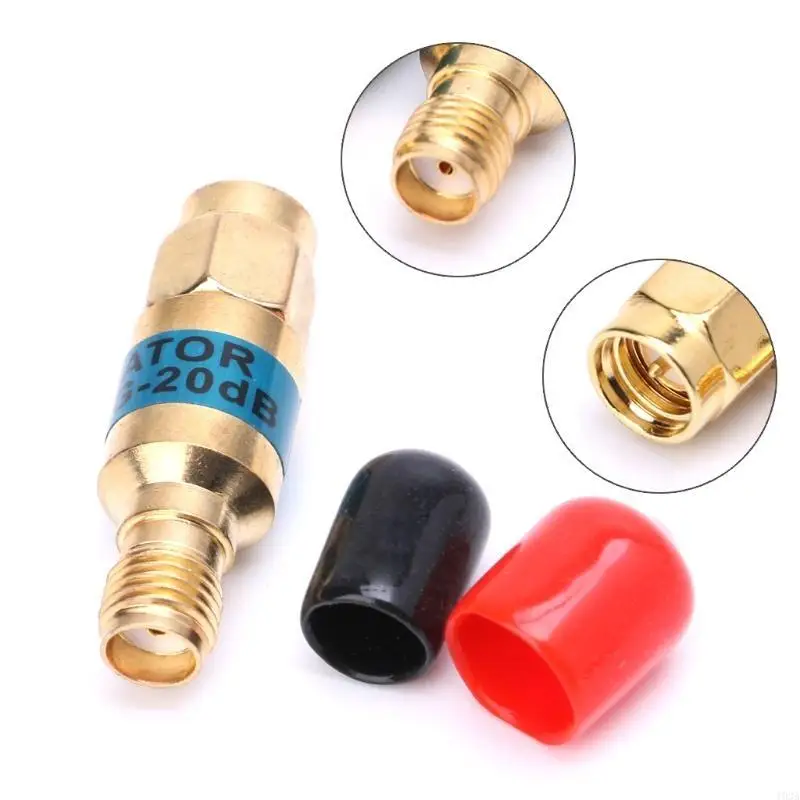 193A Golden Attenuator SMA-JK Male to Female RF Coaxial Attenuator 2W 0-6GHz 30db