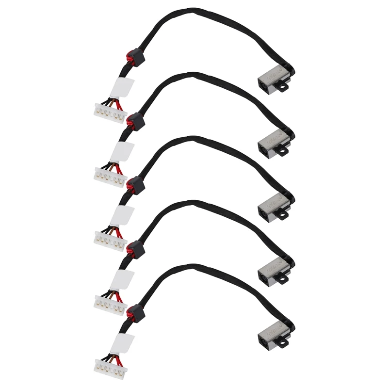 5X New DC Power Jack Cable Socket For Dell Inspiron 15-5000 5555 5558 DC30100UD00