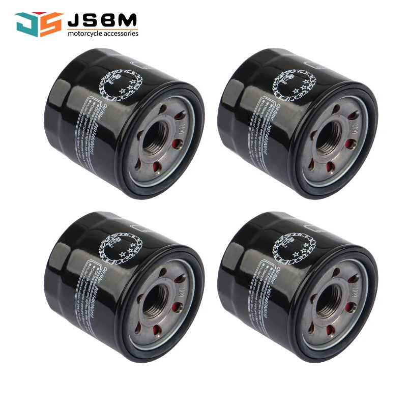 

JSBM 4PCS 260146090010 Motorcycle Oil Filter For Benelli TRK502 TRK502X Leoncino 500 Trail BN302 TNT300 BN302 ABS 2021 2022