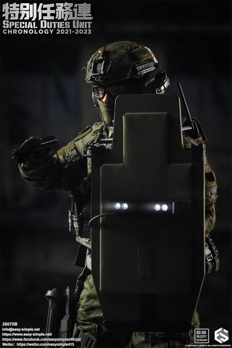 Easy&Simple ES 26070B Modello in scala 1/6 Soldato Hong Kong Unità missione speciale SDU