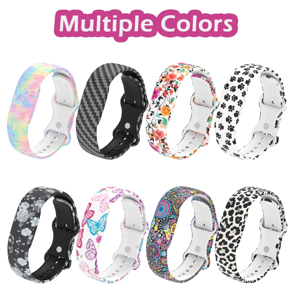 Printed Silicone Strap For Google Fitbit Air Stylish Lightweight Durable Wristband Adjustable Sport Strap For Google Fitbit Air