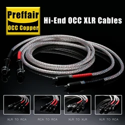 hifi XLR Cables RCA to XLR Male Female Audio Cable Amplifier CD Audio interconnection Cable With Carbon Fiber Plug