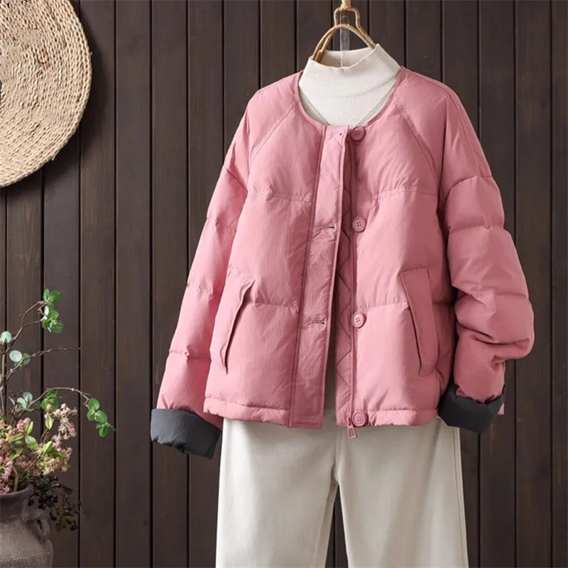 

Thiened ort Cotton Jaet, женское теплое пальто с манжетами Sve, цветное пальто на пуговицах, круглое пальто на молнии, чистый цвет