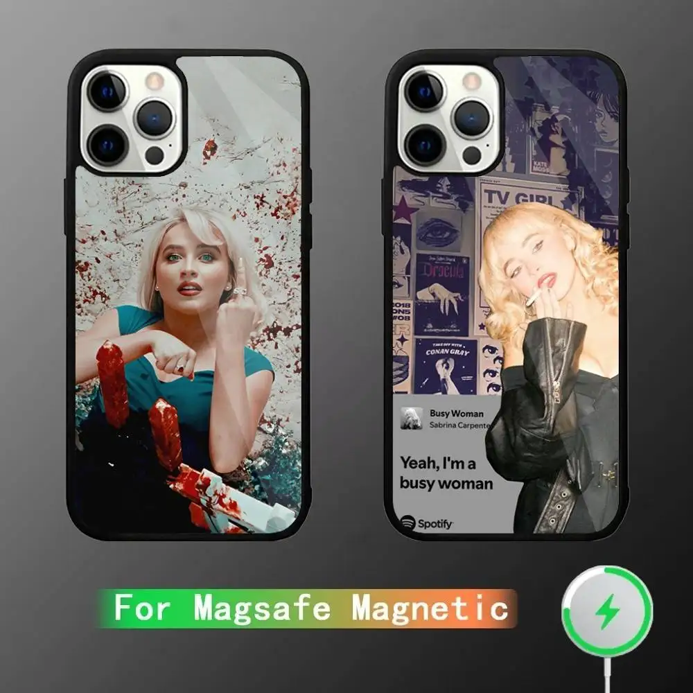 

Sabrina Carpenter Short n Sweet Phone Case For iPhone 16,15,14,13,12,Pro,Max,Plus,Mini,SE New Magsafe Magnetic Wireless Charging